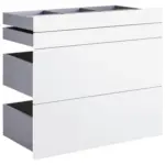 Möbelix Schubladenset Unit Weiß B: 91 cm, Vollauszug