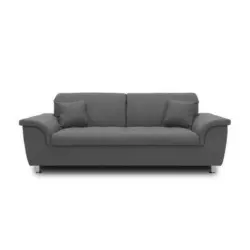 2-sitzer-sofa Mit Kopfteil Verstellbar Franzi Grau