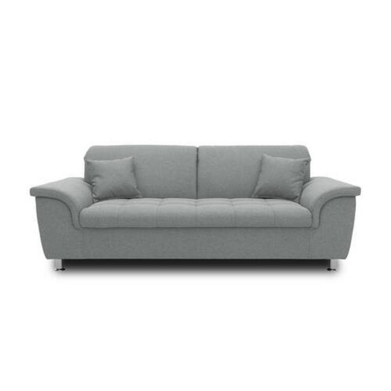 2-Sitzer-Sofa mit Kopfteil verstellbar Franzi Grau