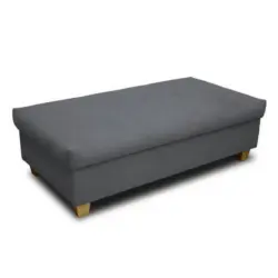 Polsterhocker Franzi Dunkelgrau H: 42 Cm