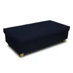 Möbelix Polsterhocker Franzi Blau H: 42 Cm Inkl. Stauraum