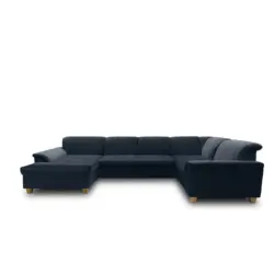 Wohnlandschaft Franzi Kopfteil Verstellbar Blau