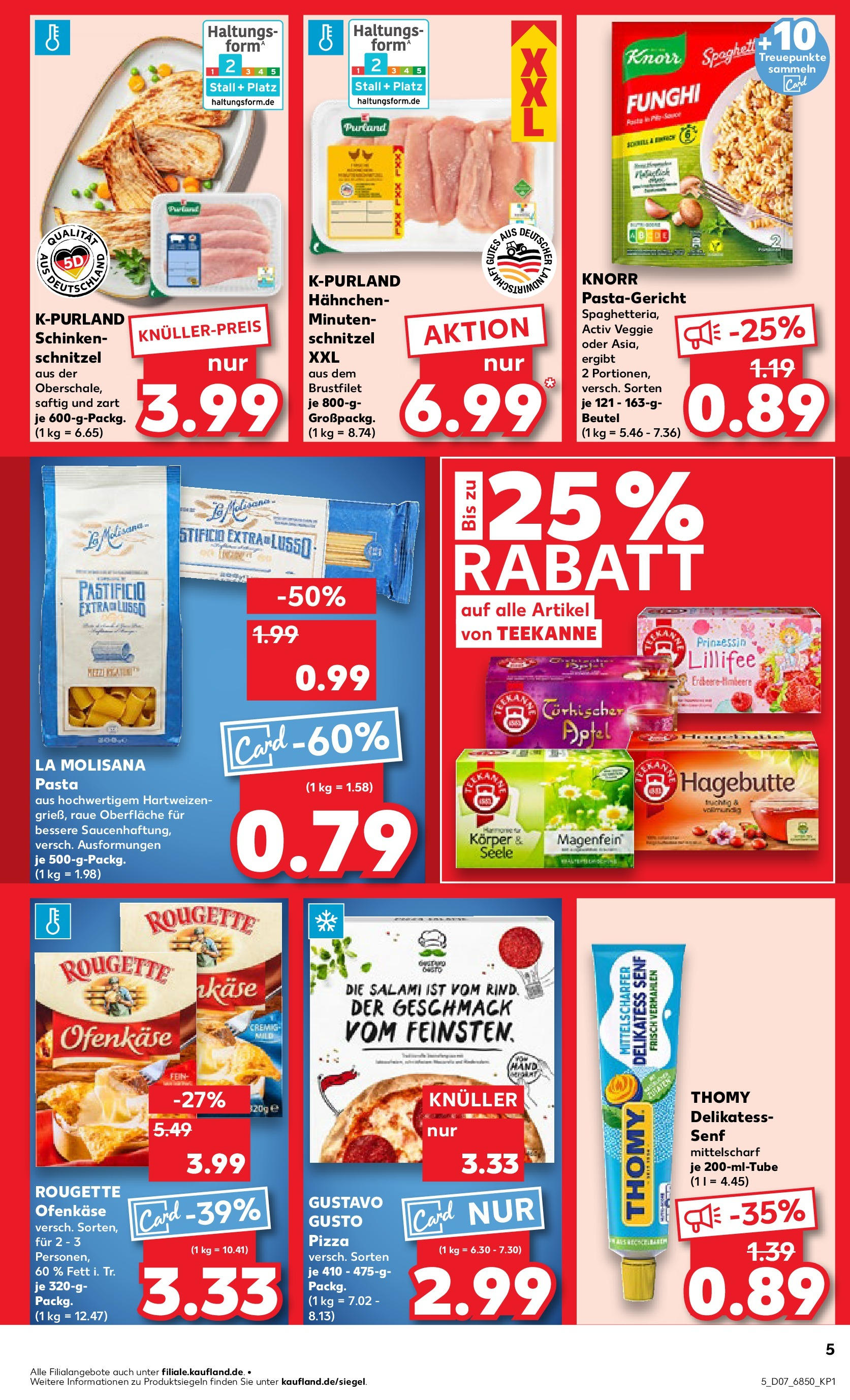 Kaufland - Vilshofen an der Donau, Hösamer Feld 7 (ab 13.02.2025) » Angebote Online zum Blättern | Seite: 5 | Produkte: Hahnchen, Knorr, Schnitzel, Pasta