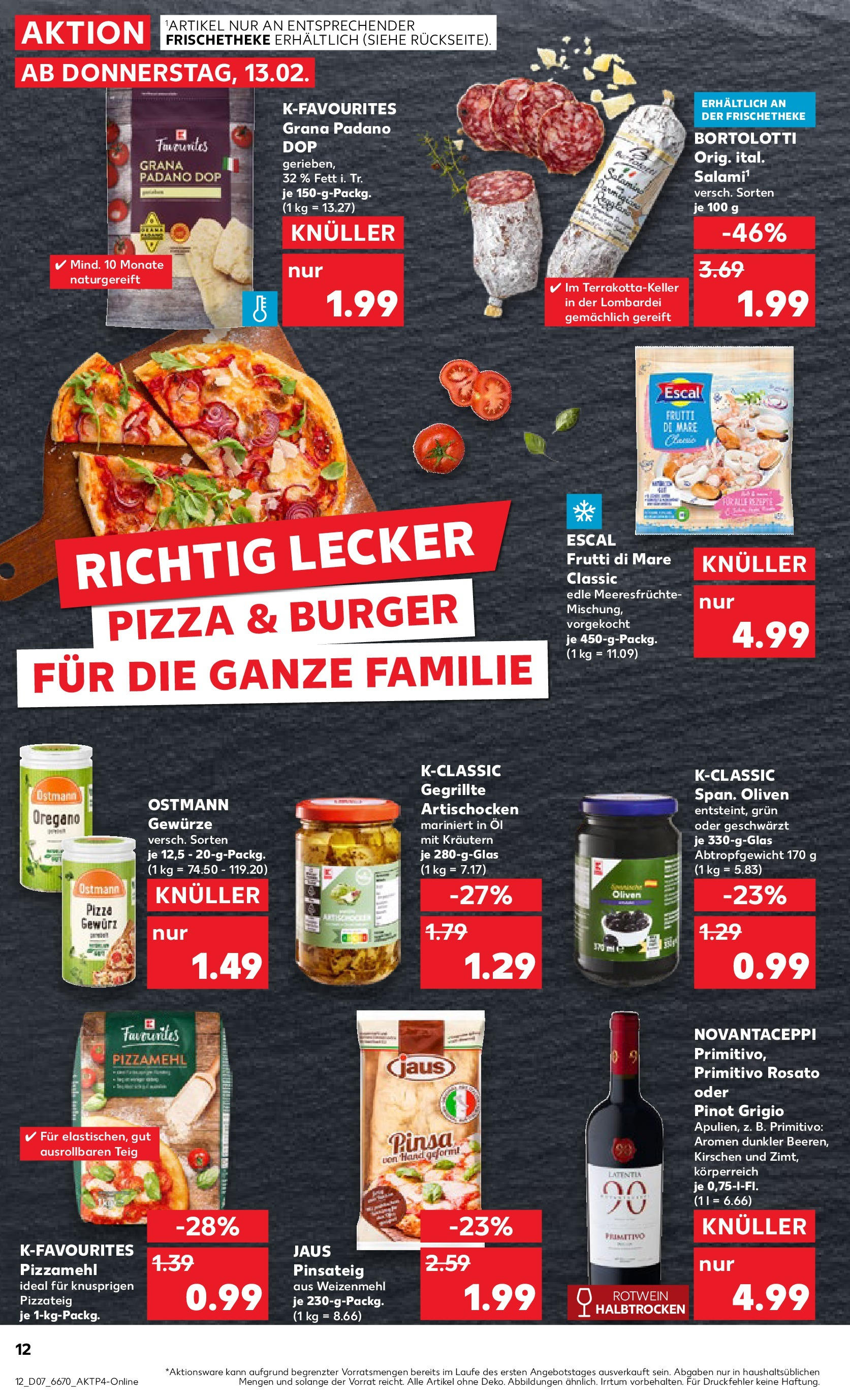 Kaufland - Neuss-Weissenberg, Römerstraße 120 (ab 13.02.2025) » Angebote Online zum Blättern | Seite: 12 | Produkte: Rotwein, Burger, Kirschen, Gewürze