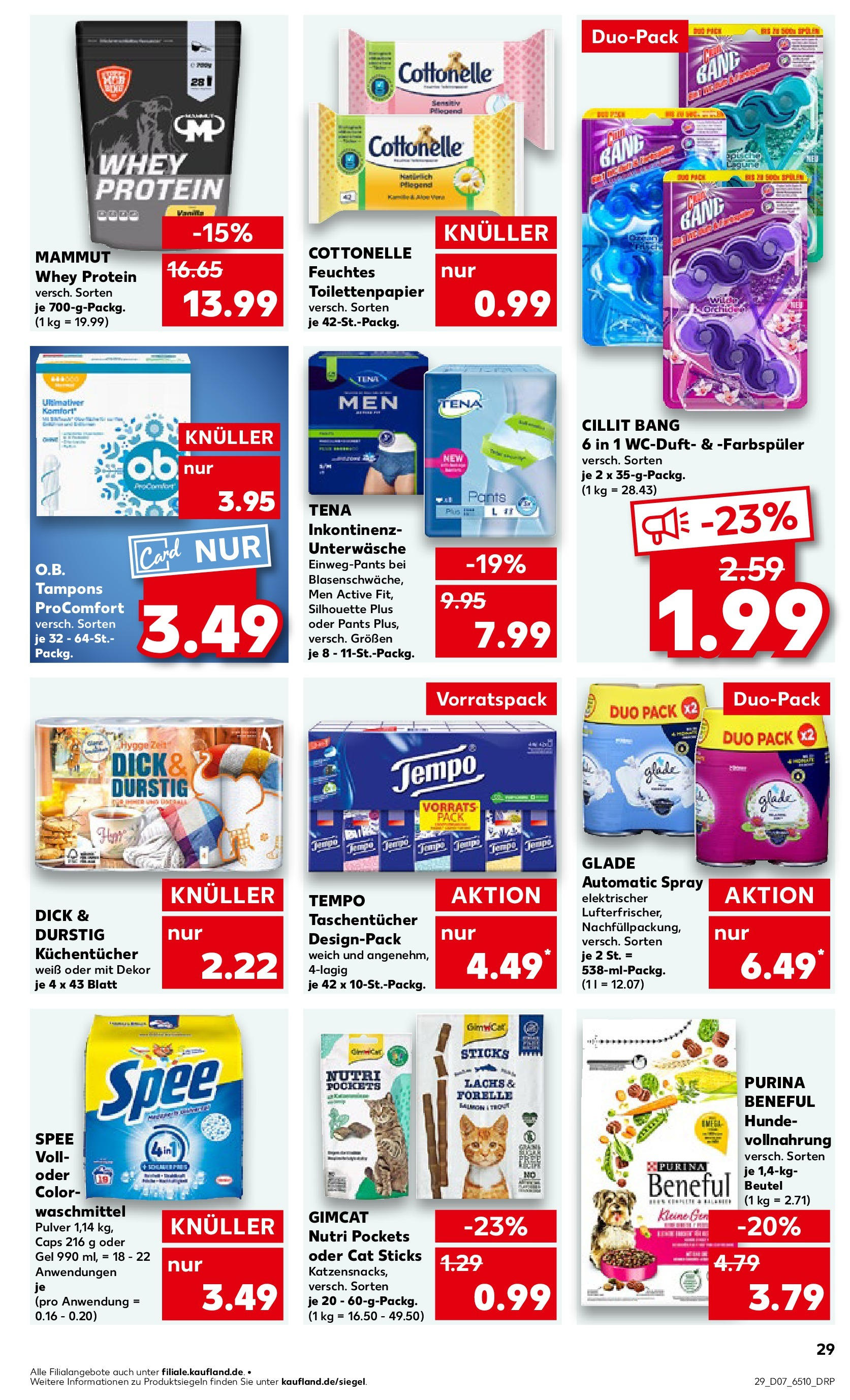 Kaufland - Neuss-Weissenberg, Römerstraße 120 (ab 13.02.2025) » Angebote Online zum Blättern | Seite: 29 | Produkte: Fisch, Spee, Waschmittel, Tempo