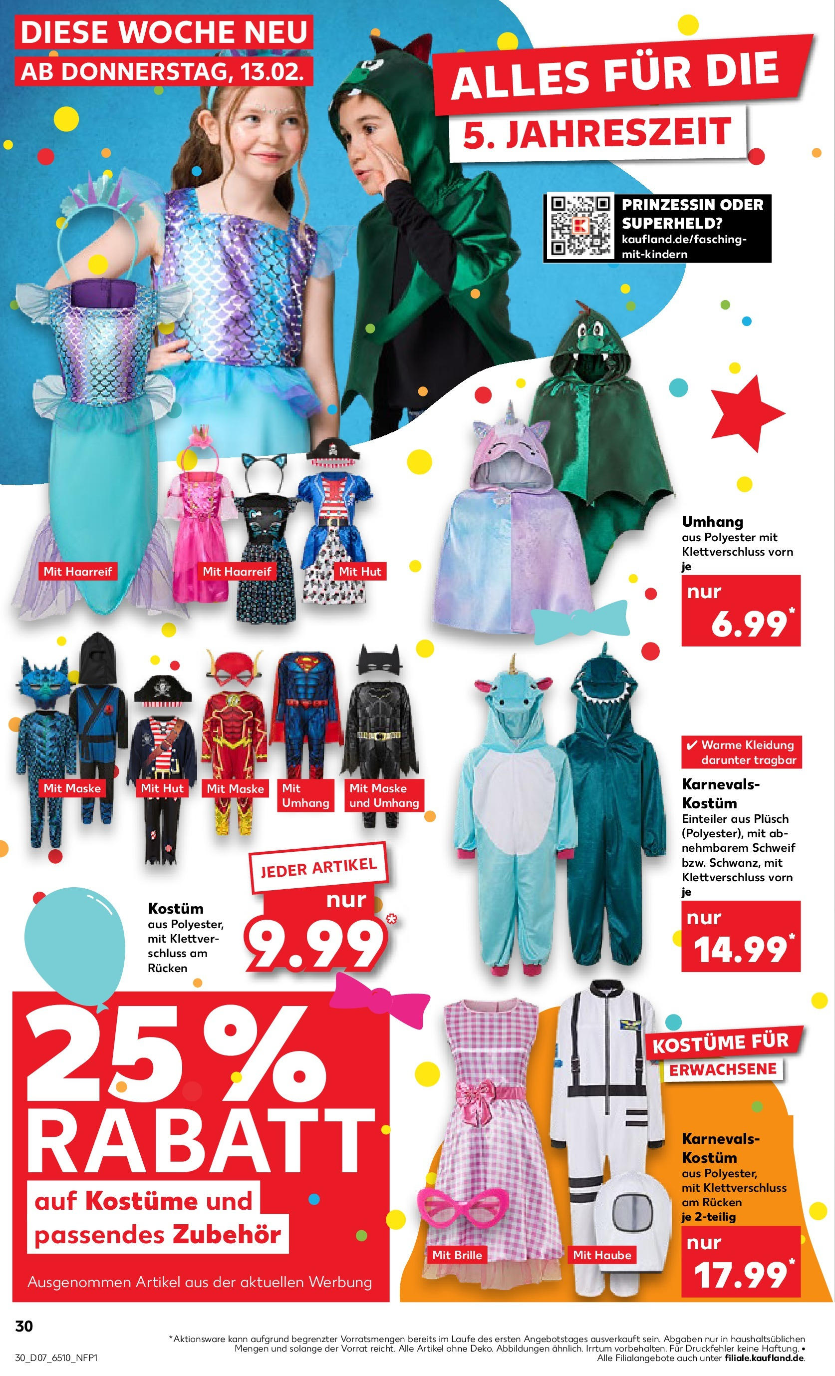 Kaufland - Neuss-Weissenberg, Römerstraße 120 (ab 13.02.2025) » Angebote Online zum Blättern | Seite: 30 | Produkte: Maske, Hut, Brille