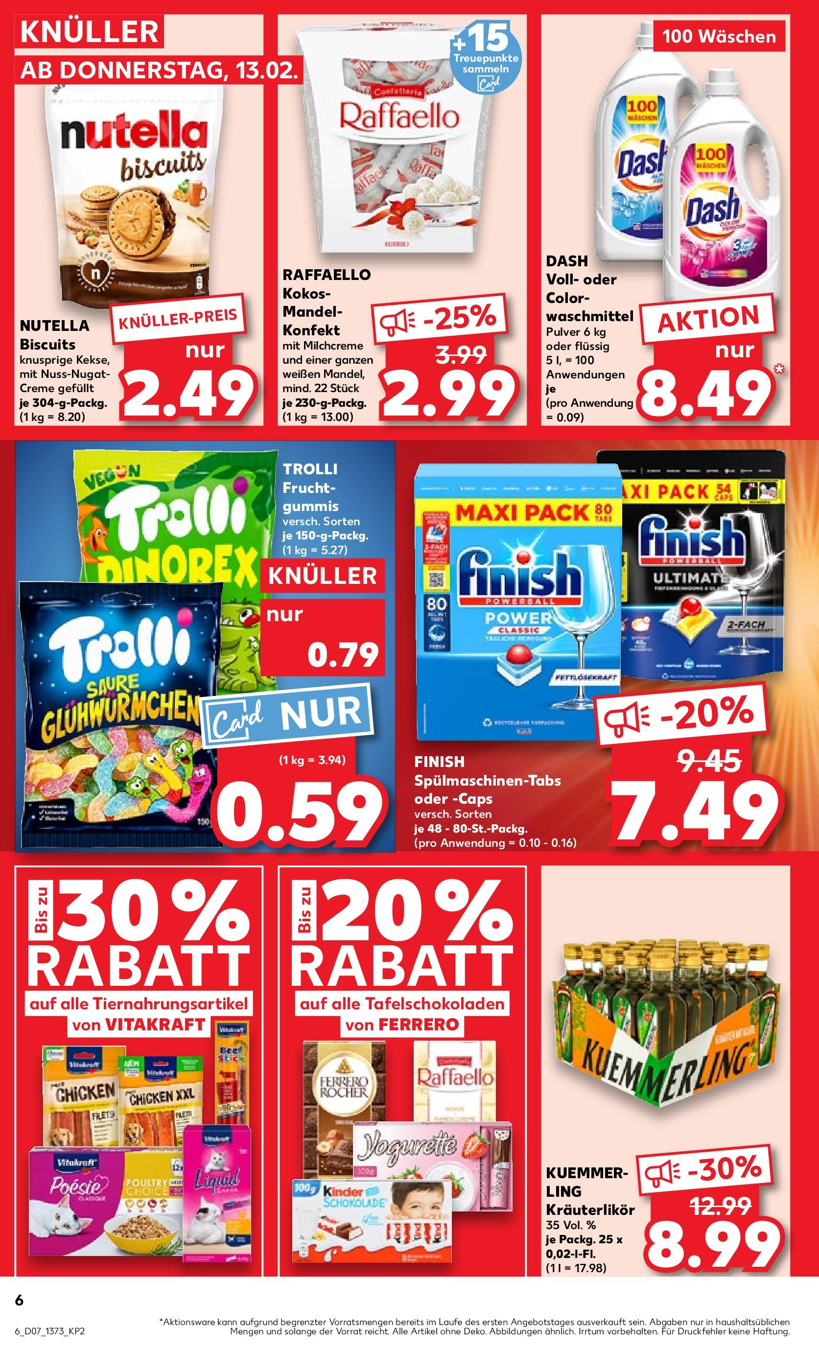 Kaufland - Iserlohn, Theodor-Heuss-Ring 11 (ab 13.02.2025) » Angebote Online zum Blättern | Seite: 10 | Produkte: Raffaello, Yogurette, Nutella, Kuemmerling