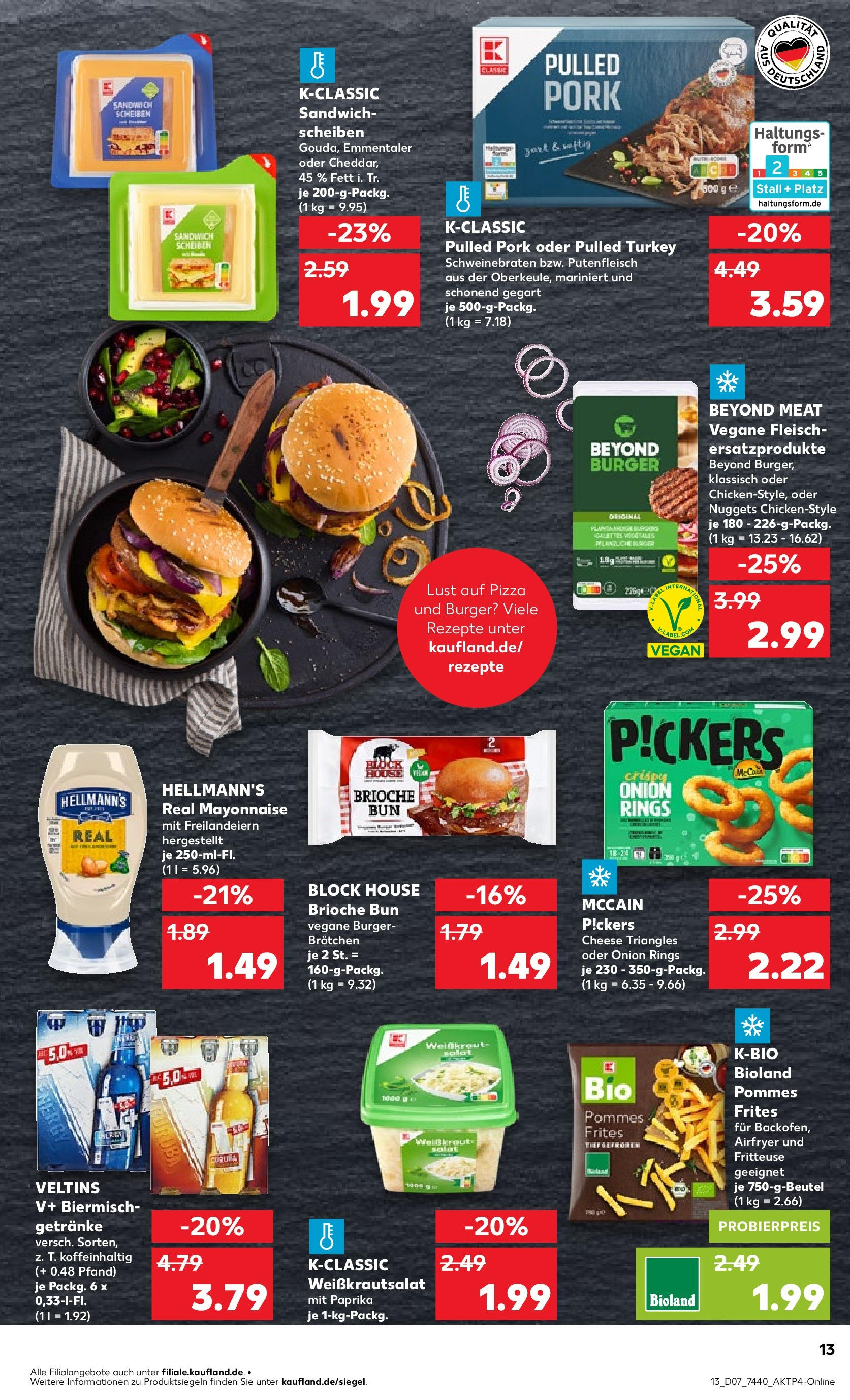 Kaufland - Iserlohn, Theodor-Heuss-Ring 11 (ab 13.02.2025) » Angebote Online zum Blättern | Seite: 17 | Produkte: Burger, McCain, Mayonnaise, Fleisch