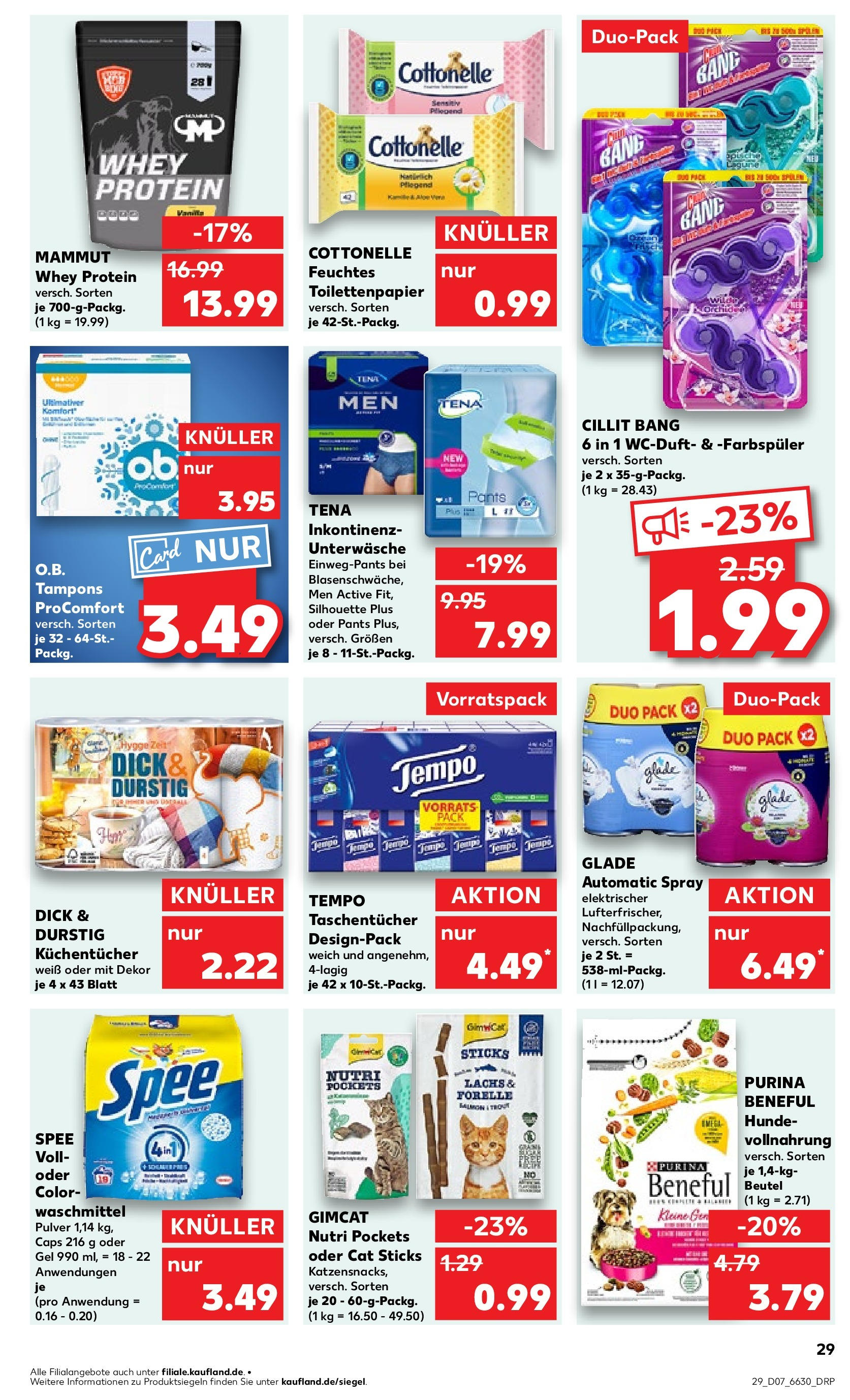 Kaufland - Iserlohn, Theodor-Heuss-Ring 11 (ab 13.02.2025) » Angebote Online zum Blättern | Seite: 33 | Produkte: Spee, Waschmittel, Tempo, Toilettenpapier