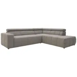Ecksofa Mit Sitztiefen- Verstellung Brandon Silbern