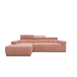 Ecksofa Mit Sitztiefen- Verstellung Brandon Pink