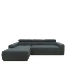 Ecksofa Mit Sitztiefen- Verstellung Brandon Dunkelgrau