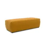 Möbelix Hockerbank Brandon Mikrofaser Orange H: 60 Cm Füße Schwarz