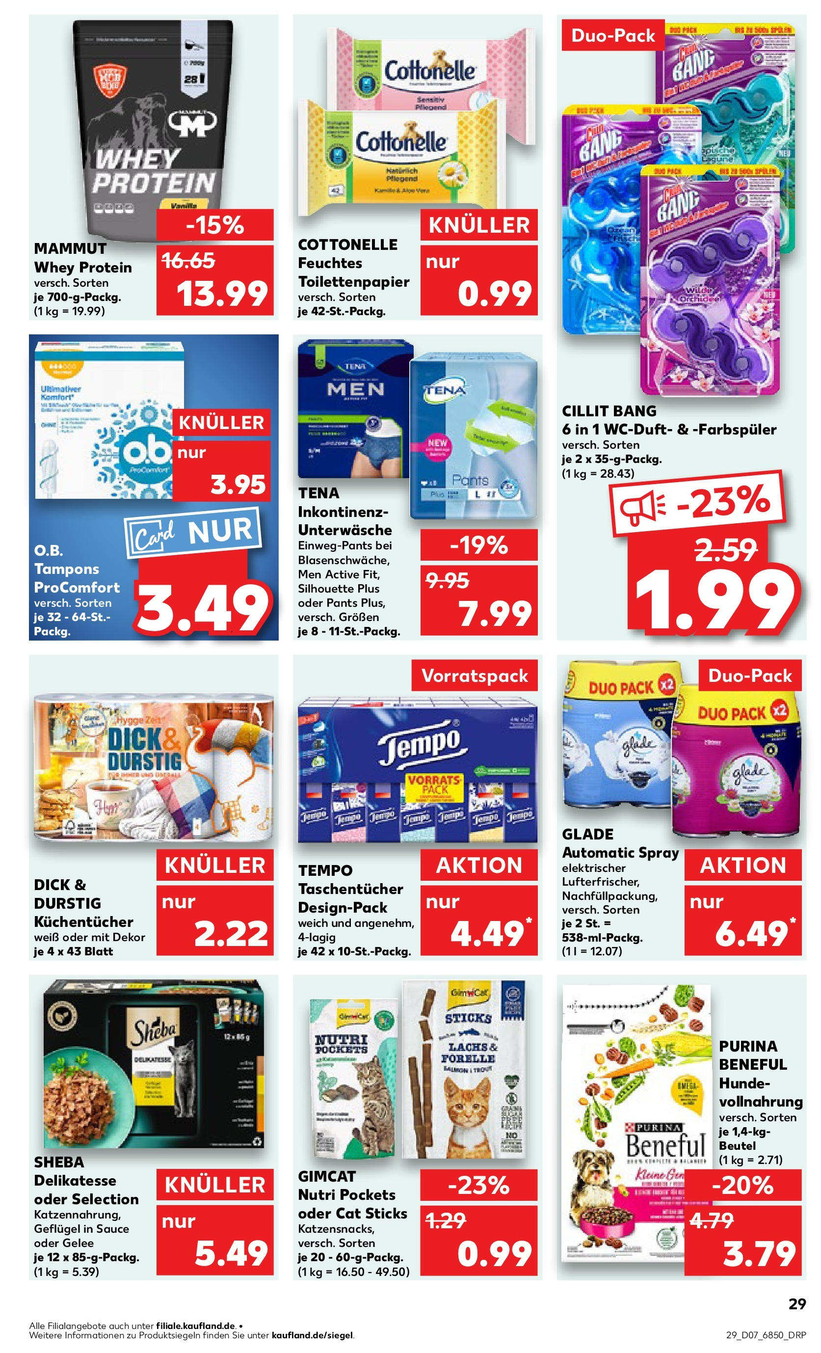 Kaufland - Vilshofen an der Donau, Hösamer Feld 7 (ab 13.02.2025) » Angebote Online zum Blättern | Seite: 29 | Produkte: Lachs, Tempo, Unterwäsche, Toilettenpapier