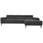Möbelix Ecksofa Cunelli Schwarz/braun Webstoff