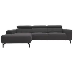 Ecksofa Kopfteil Verstellbar Cunelli Schwarz/braun