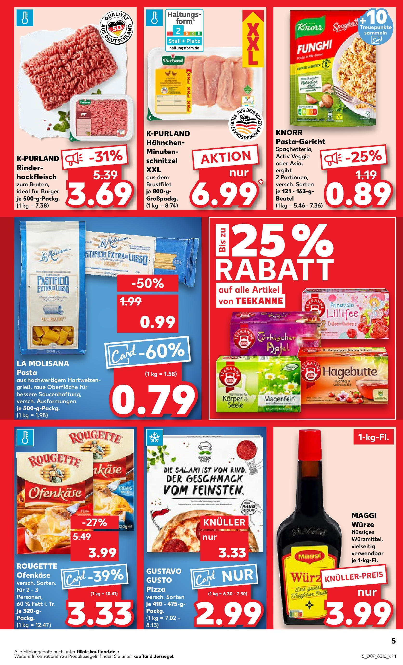 Kaufland - Neuss-Weissenberg, Römerstraße 120 (ab 13.02.2025) » Angebote Online zum Blättern | Seite: 5 | Produkte: Maggi, Schnitzel, Salami, Hackfleisch