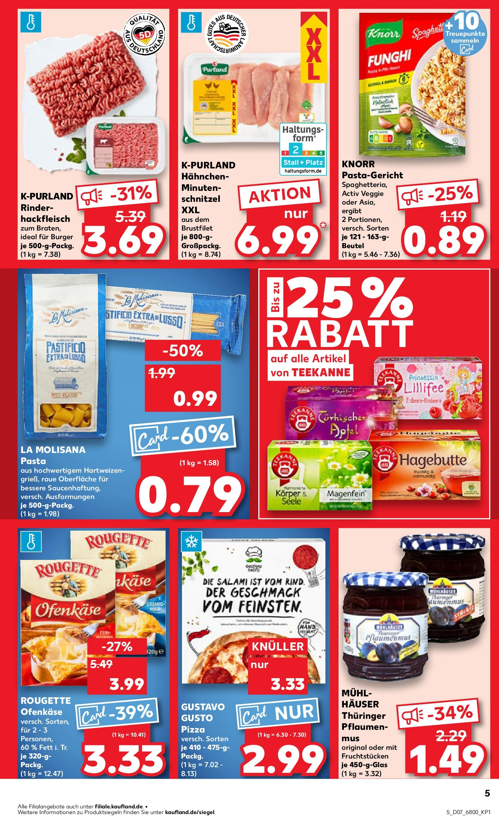 Kaufland - Berlin-Reinickendorf, Ollenhauerstraße 122 (ab 13.02.2025) » Angebote Online zum Blättern | Seite: 5 | Produkte: Hahnchen, Burger, Teekanne, Salami