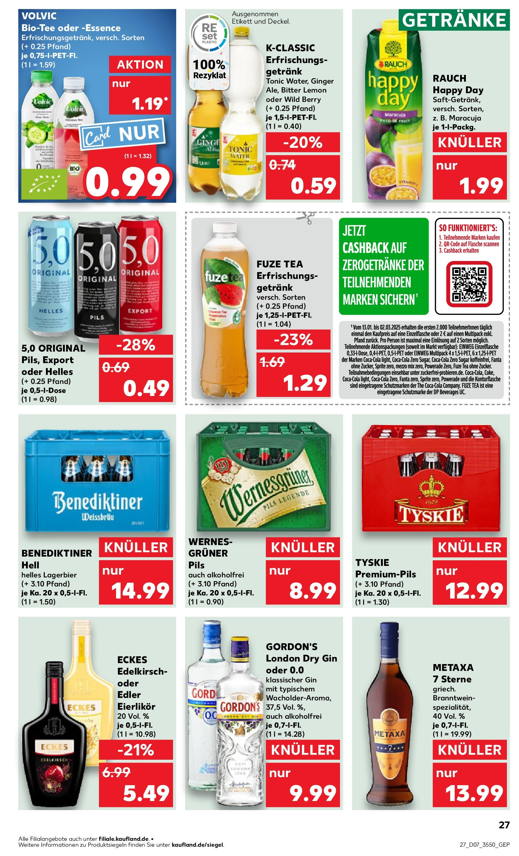 Kaufland - Berlin-Reinickendorf, Ollenhauerstraße 122 (ab 13.02.2025) » Angebote Online zum Blättern | Seite: 27 | Produkte: Mezzo mix, Fanta, Sprite, Pils