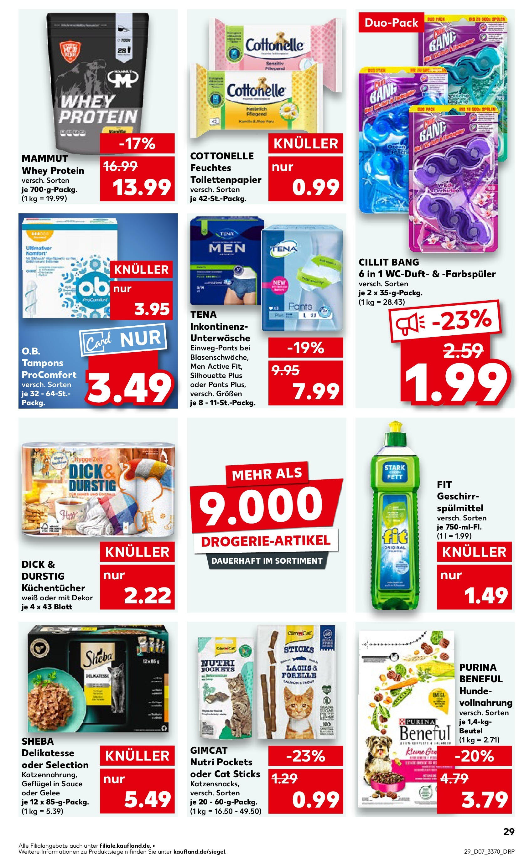 Kaufland - Berlin-Reinickendorf, Ollenhauerstraße 122 (ab 13.02.2025) » Angebote Online zum Blättern | Seite: 29 | Produkte: Sheba, Lachs, Unterwäsche, Toilettenpapier