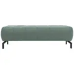 Möbelix Polsterhocker Cunelli Türkis Webstoff H: 45 Cm