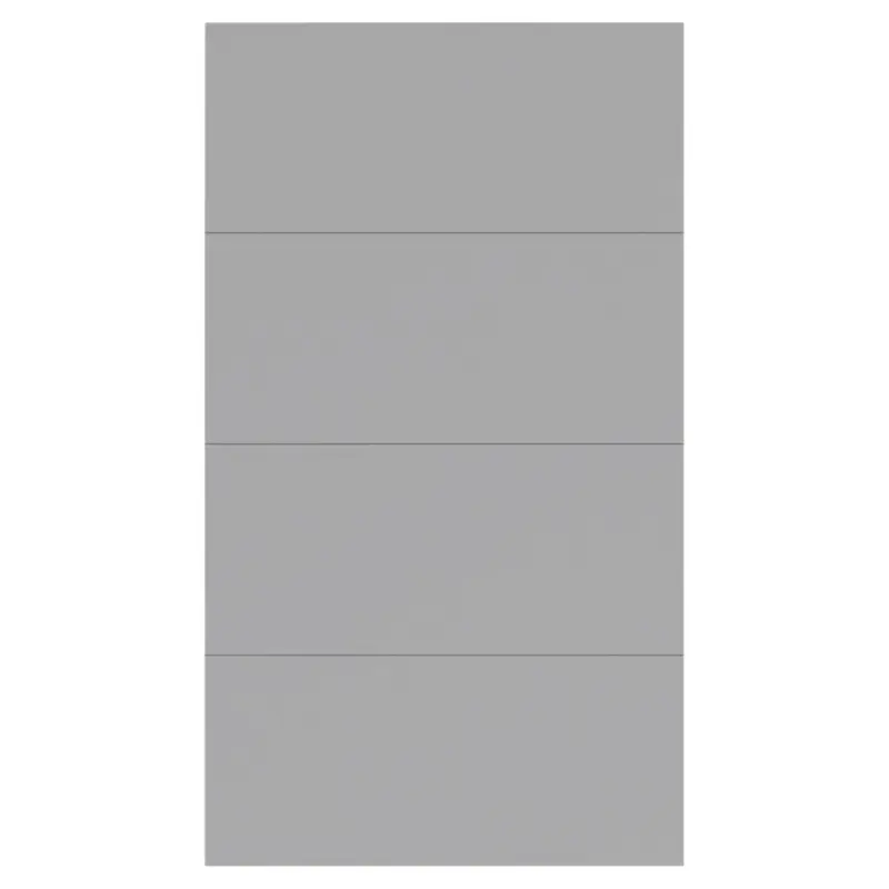 Schwebetür-Erweiterung Unit F. Normalhöhe B: 115 cm Hellgrau