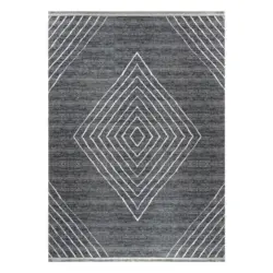 Webteppich Anthrazit/grau Fabius 120x170 Cm