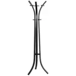 Möbelix Kleiderständer 25588 Schwarz Stahl 9 Haken H: 177 cm