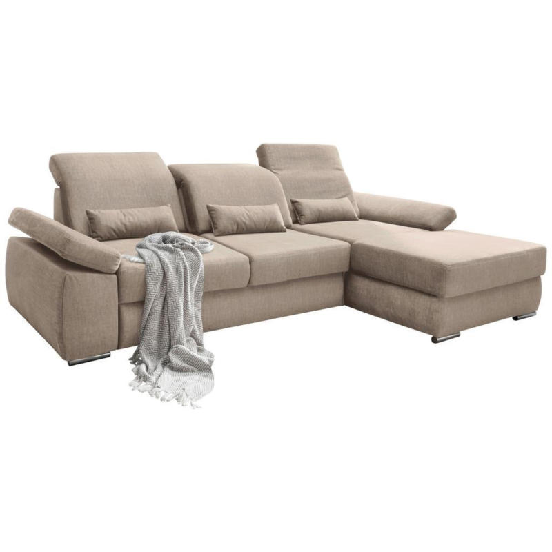 Ecksofa Milian Dunkelgrau S: 295/188cm