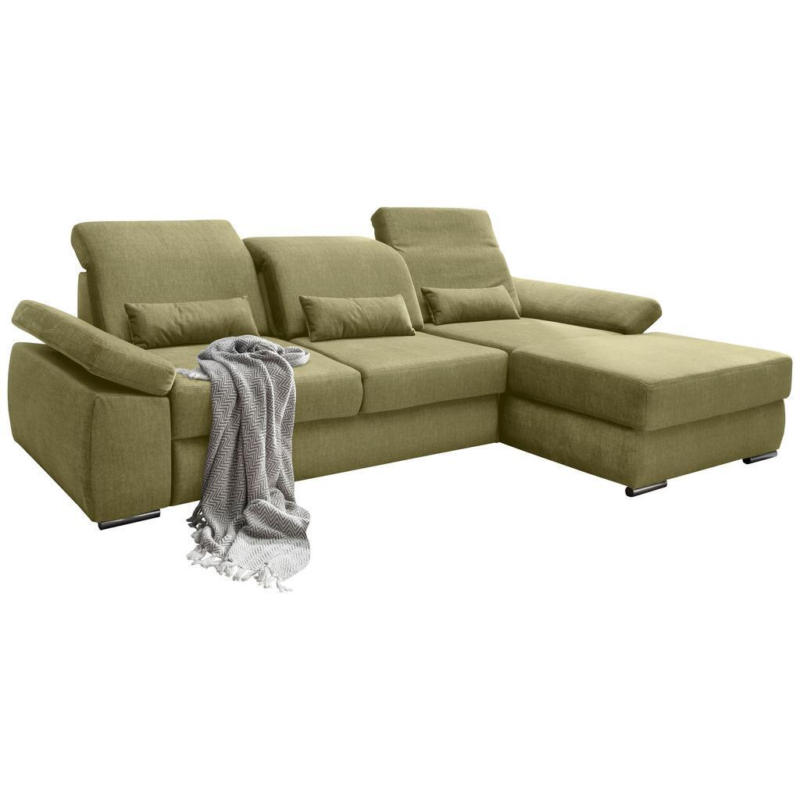 Ecksofa Milian Grün S: 295/188 Cm