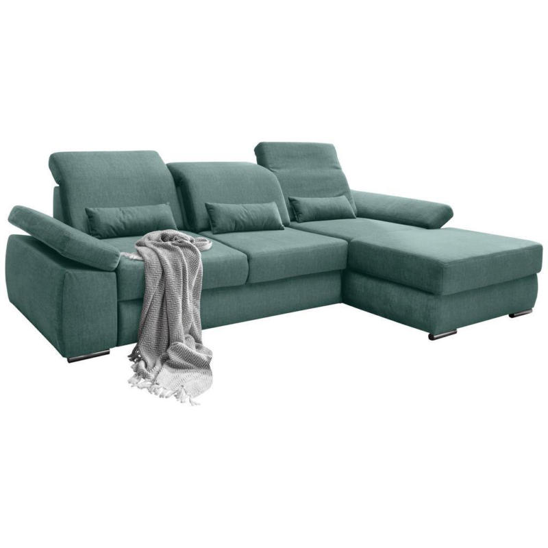 Ecksofa Milian Dunkelgrau S: 295/188cm