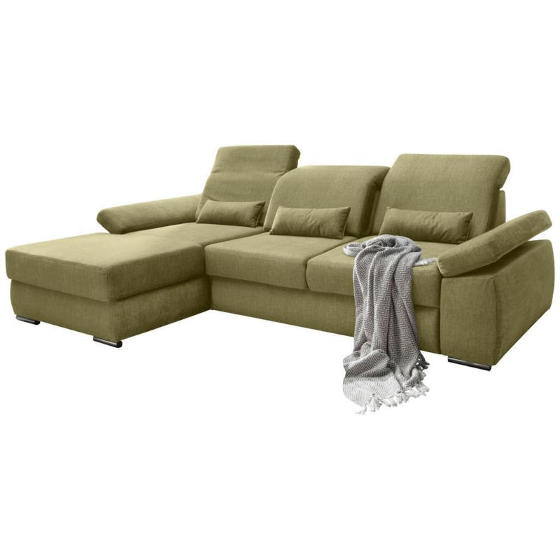 Ecksofa Milian Grün S: 188/295 Cm