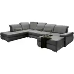 Möbelix Wohnlandschaft Milian Dgrau U: 250/375/186 Cm