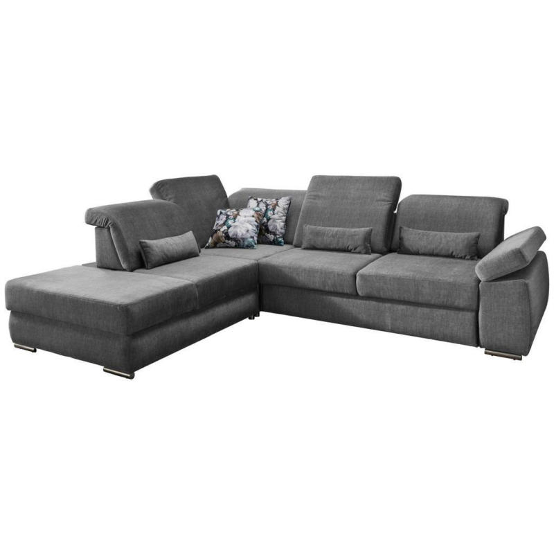 Ecksofa Milian Dunkelgrau S:250/297cm