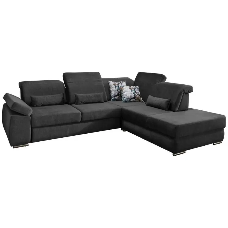 Ecksofa Milian Anthrazit S: 297/250 Cm