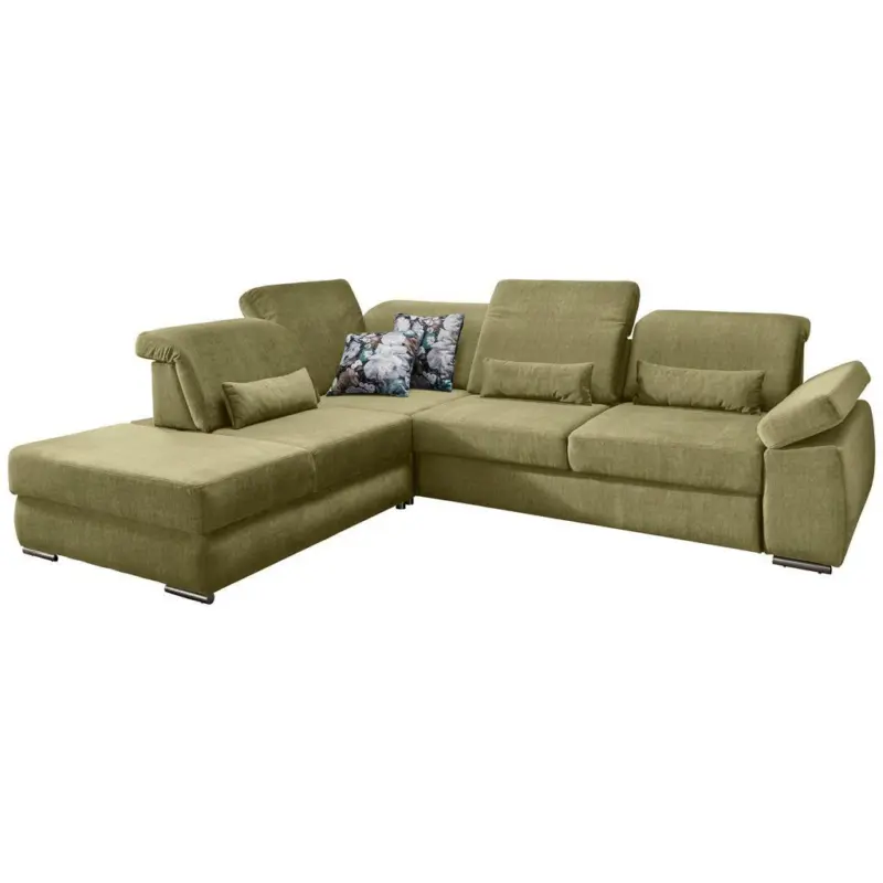 Ecksofa Milian Gr&uuml;n S: 250/297 Cm