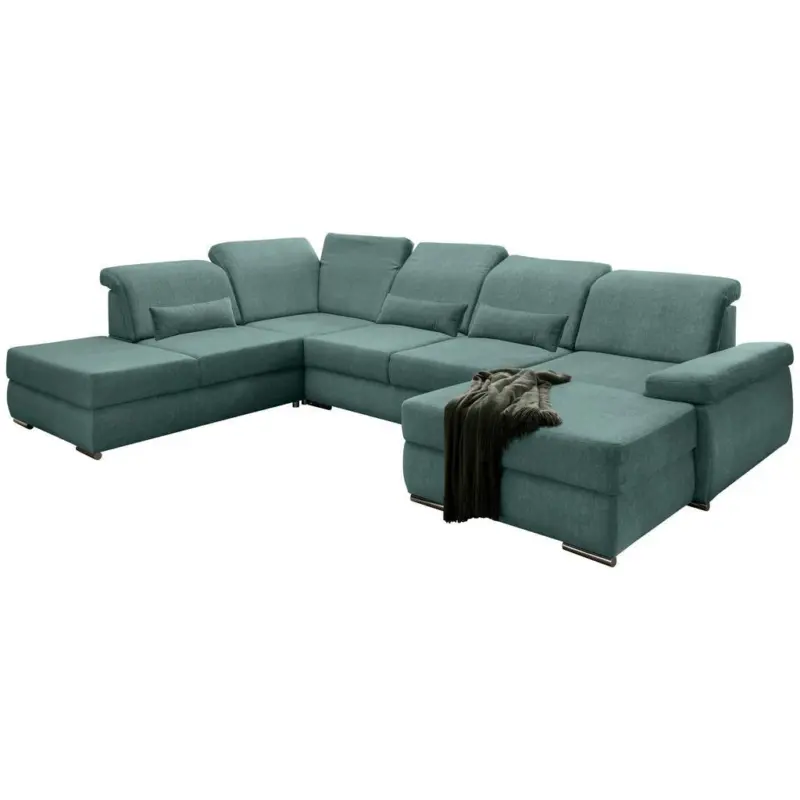 Wohnlandschaft Milian Dblau U:250/&acute;375/186