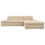 Möbelix Ecksofa mit Armteilverstellung Moric Beige Mikrofaser