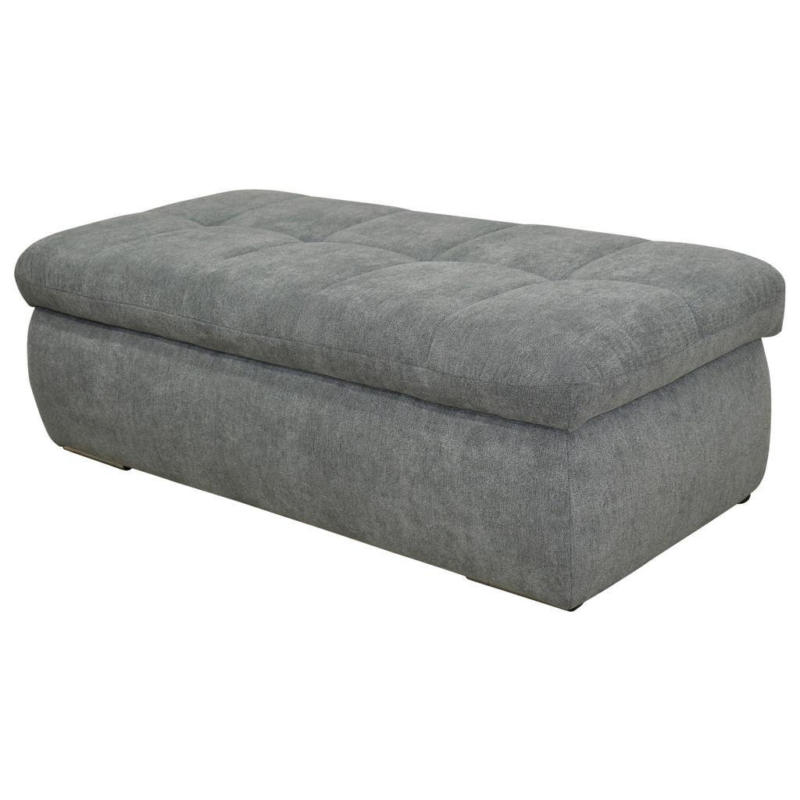 Hockerbank Moric Mikrofaser Dunkelgrau H: 64 Cm Mit Stauraum