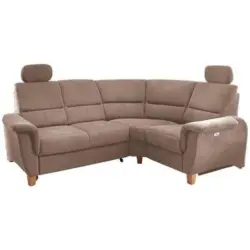Ecksofa Parole Hellbraun S:237/186 cm