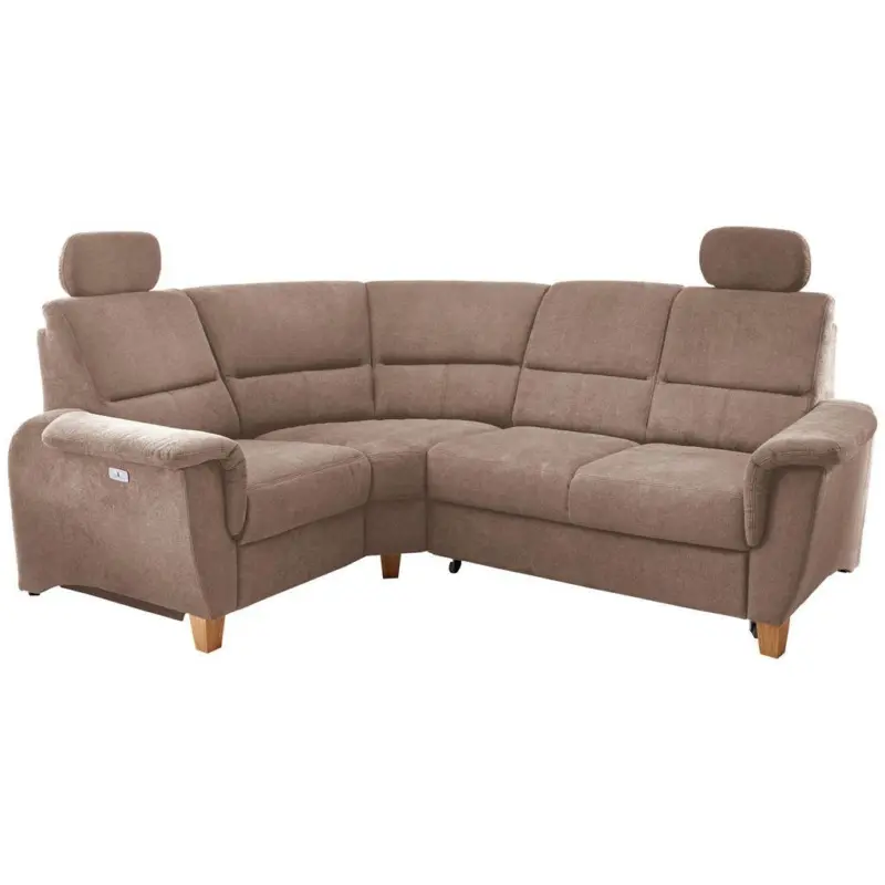 Ecksofa Parole Hellbraun S:186/237 cm
