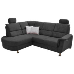 Ecksofa Parole Schwarz S: 184/231 cm