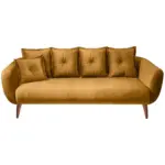 Möbelix 3-Sitzer-Sofa Baggio Gelb B: 236 cm