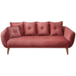 Möbelix 3-Sitzer-Sofa Baggio Koralle B: 236 cm