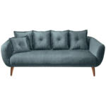 Möbelix 3-Sitzer-Sofa Baggio Dblau,grün B:236 cm