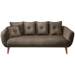 3-Sitzer-Sofa Baggio Braun B: 236 cm