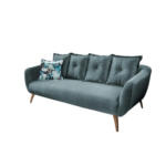 Möbelix 3-Sitzer-Sofa Baggio Dblau,dgrün B:236 cm