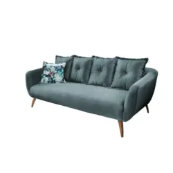 3-Sitzer-Sofa Baggio Dblau,dgrün B:236 cm