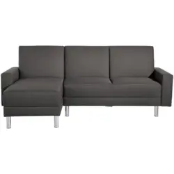Ecksofa mit Schlaffunktion Just Fashion Anthrazit