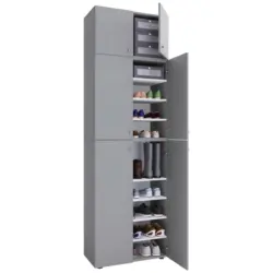 Schuhschrank Lona Xxl Grau B: 70 Cm